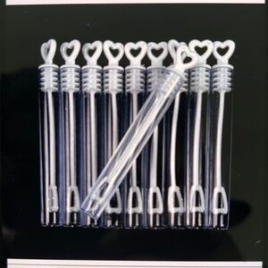 10 pcs bubble wand set (bottles are empty)